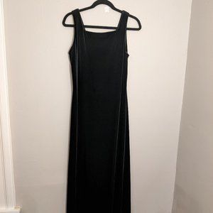 Rhapsody Velvet Long Cocktail Dress